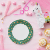 Stars patroon papieren bordje (Feest)