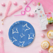 Stars patroon papieren bordje (Feest)