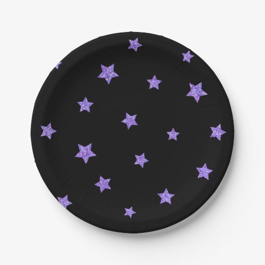 Stars patroon papieren bordje (Voorkant)