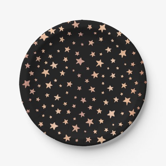 Stars patroon papieren bordje (Voorkant)