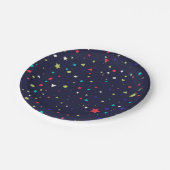 Stars patroon papieren bordje (Gekanteld)