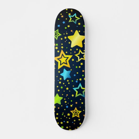 Stars patroon persoonlijk skateboard (Voorkant)