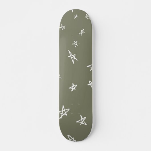 Stars patroon persoonlijk skateboard (Voorkant)