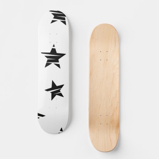 Stars patroon persoonlijk skateboard (Voorkant)