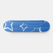 Stars patroon persoonlijk skateboard (Horizontaal)