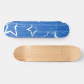 Stars patroon persoonlijk skateboard (Horizontaal)
