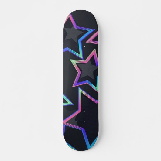 Stars patroon persoonlijk skateboard (Voorkant)
