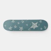 Stars patroon persoonlijk skateboard (Horizontaal)
