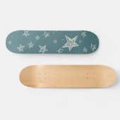 Stars patroon persoonlijk skateboard (Horizontaal)