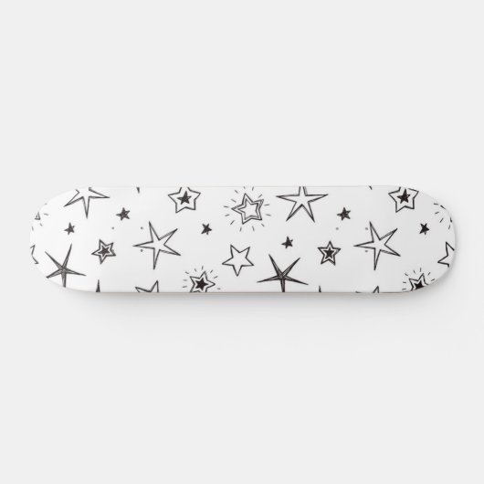 Stars patroon persoonlijk skateboard (Horizontaal)
