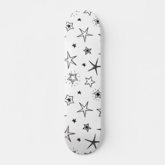 Stars patroon persoonlijk skateboard (Voorkant)