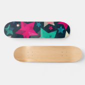Stars patroon persoonlijk skateboard (Horizontaal)
