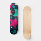 Stars patroon persoonlijk skateboard (Voorkant)