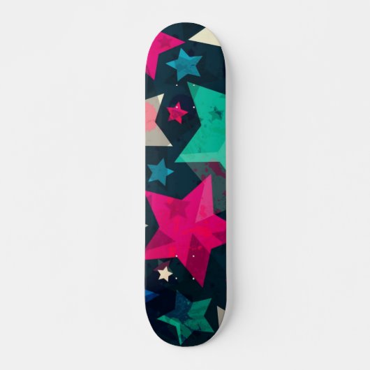 Stars patroon persoonlijk skateboard (Voorkant)