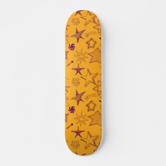 Stars patroon persoonlijk skateboard (Voorkant)