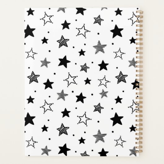 Stars patroon planner (Achterkant)