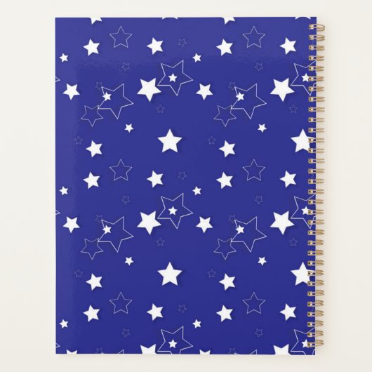 Stars patroon planner (Achterkant)