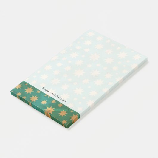 Stars patroon post-it® notes (Schuin)