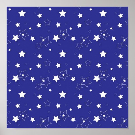 Stars patroon poster (Voorkant)