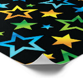 Stars patroon poster (Hoek)