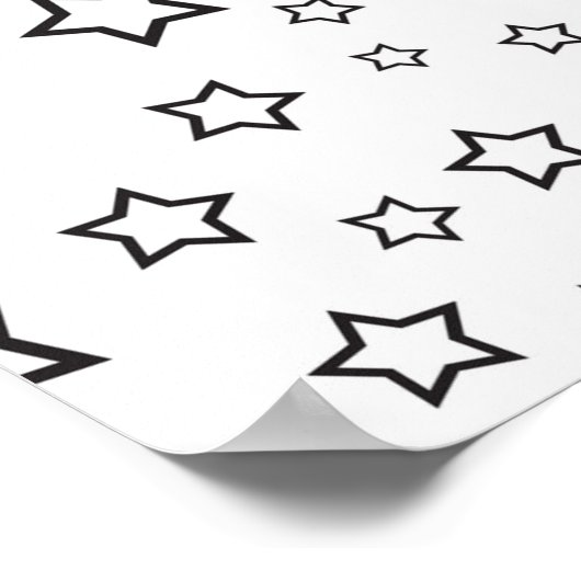 Stars patroon poster (Hoek)