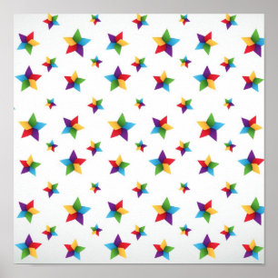 Stars patroon poster