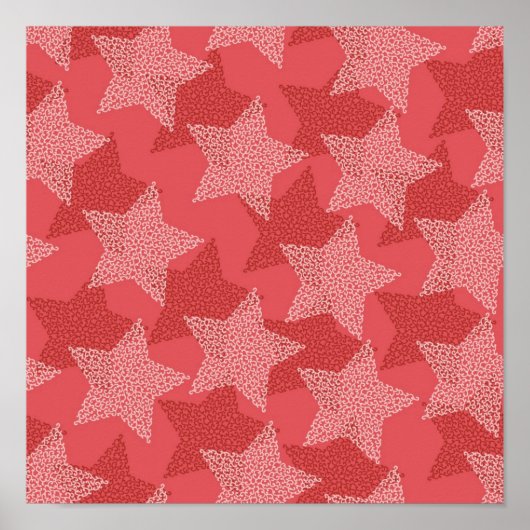 Stars patroon poster (Voorkant)