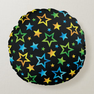 Stars patroon rond kussen