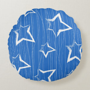 Stars patroon rond kussen