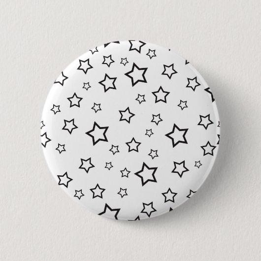 Stars patroon ronde button 5,7 cm (Voorkant)