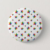 Stars patroon ronde button 5,7 cm (Voorkant)