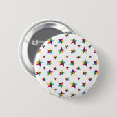 Stars patroon ronde button 5,7 cm (Voorkant /achterkant)