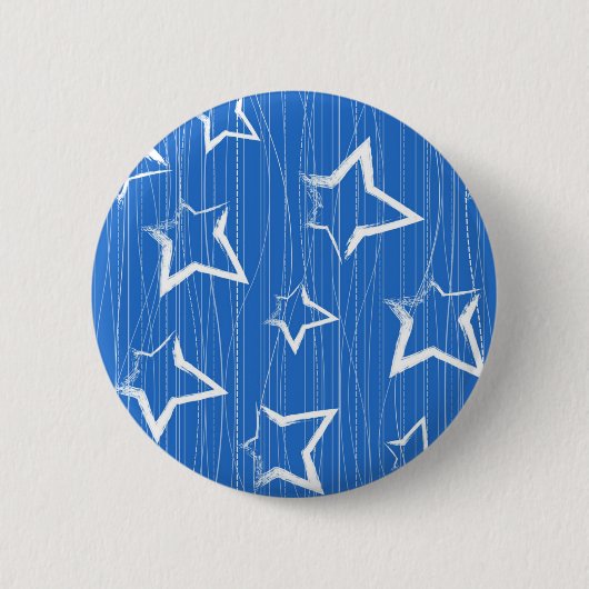Stars patroon ronde button 5,7 cm (Voorkant)