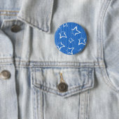 Stars patroon ronde button 5,7 cm (In situ)