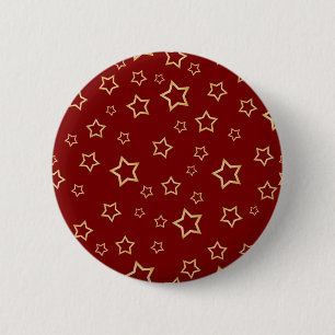 Stars patroon ronde button 5,7 cm