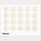 Stars patroon ronde sticker (Vel)