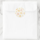 Stars patroon ronde sticker (Tas)