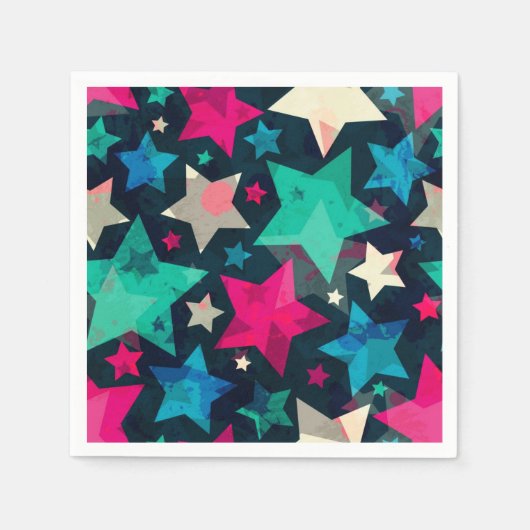 Stars patroon servet (Voorkant)