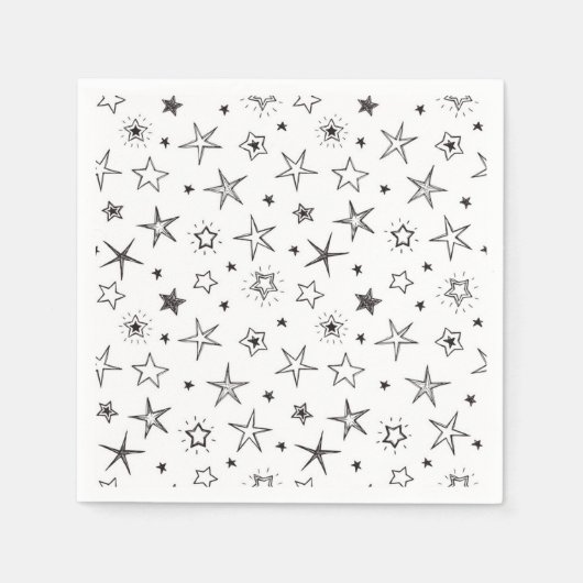 Stars patroon servet (Voorkant)