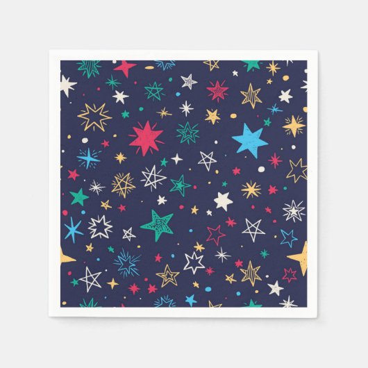 Stars patroon servet (Voorkant)
