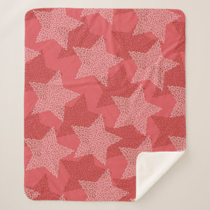 Stars patroon sherpa deken