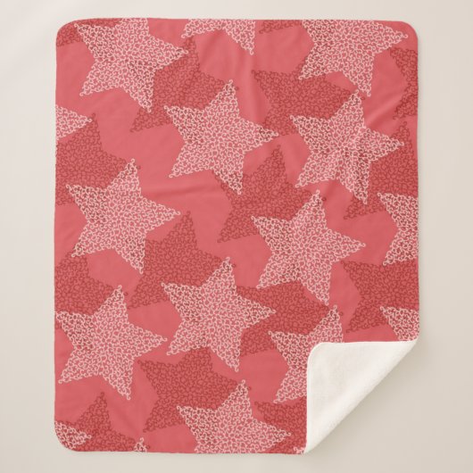 Stars patroon sherpa deken (Voorkant)
