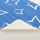 Stars patroon sherpa deken (3/4)