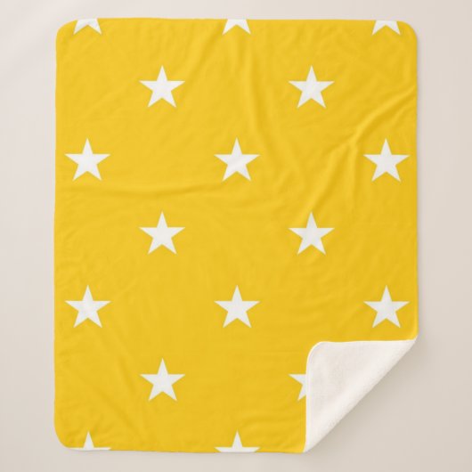 Stars patroon sherpa deken (Voorkant)
