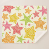 Stars patroon sherpa deken (Voorkant (horizontaal))