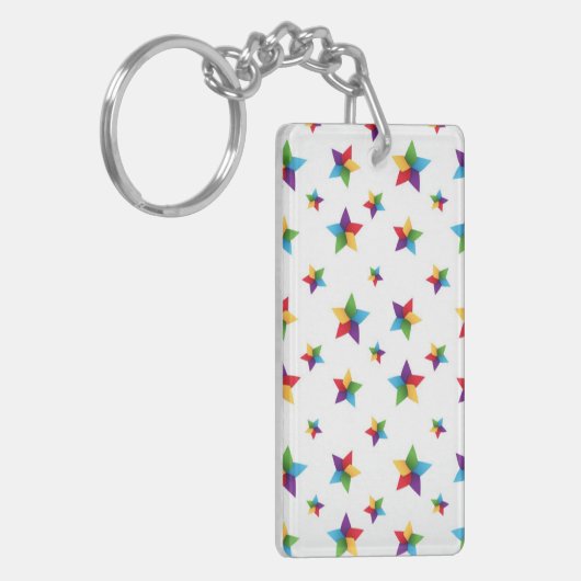 Stars patroon sleutelhanger (Voorkant Links)