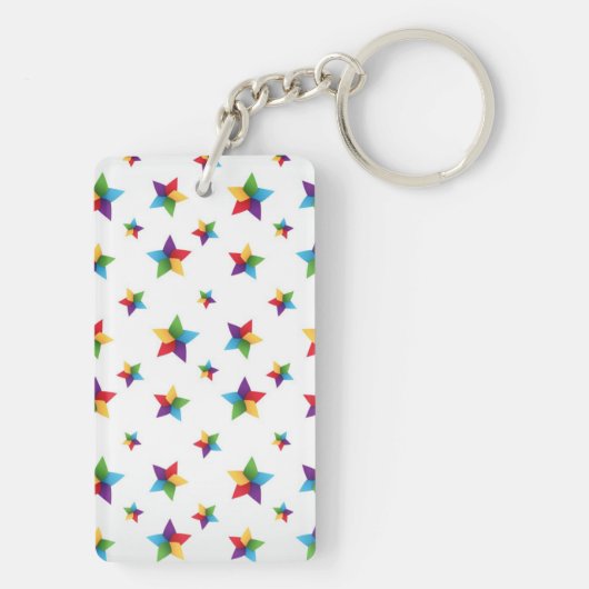 Stars patroon sleutelhanger (achterkant)