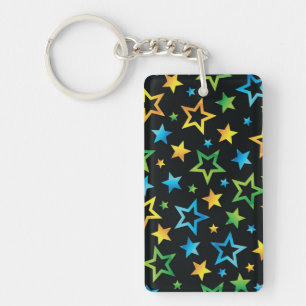 Stars patroon sleutelhanger