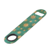 Stars patroon speed flessenopener (Achterkant Gekanteld)