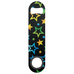 Stars patroon speed flessenopener